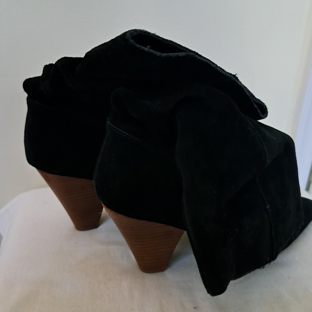 Kensie Black Heeled Sloushy Suede‎ Boots  Women Size 10M ***TRENDING*** - Picture 10 of 15
